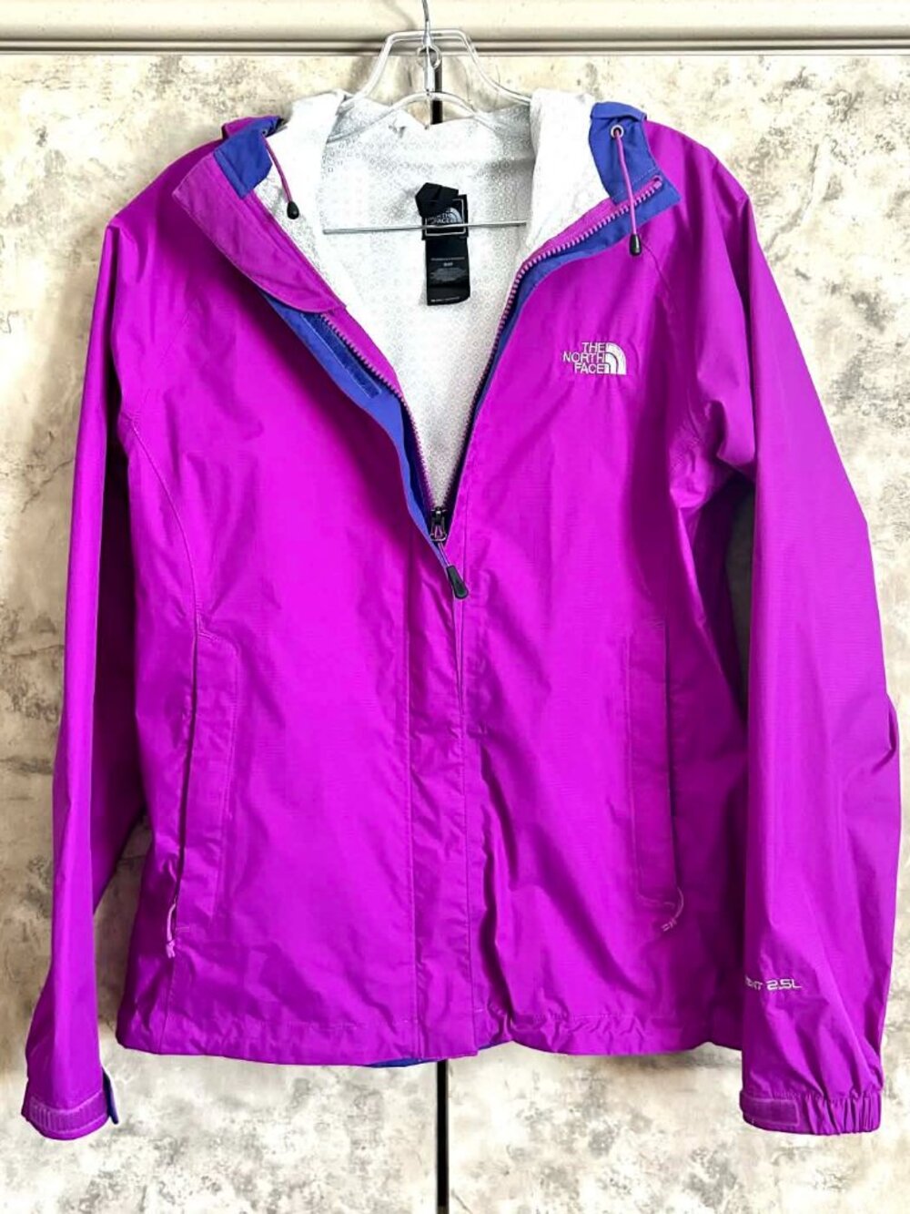 The North Face Women's Hooded Purple Rain Jacket/Windbreaker